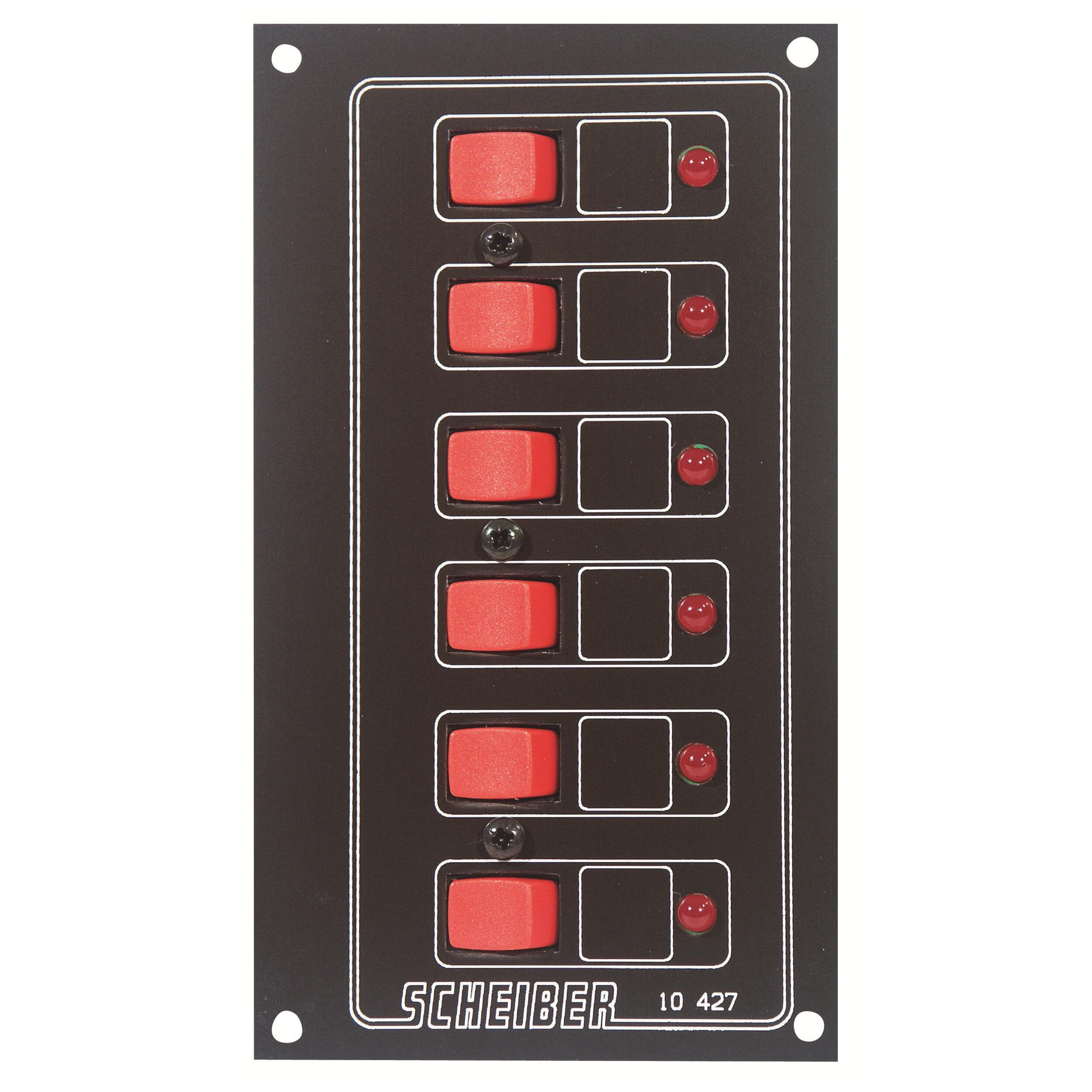 Panneaux à disjoncteurs thermiques auto-réarmables : 6 circuits