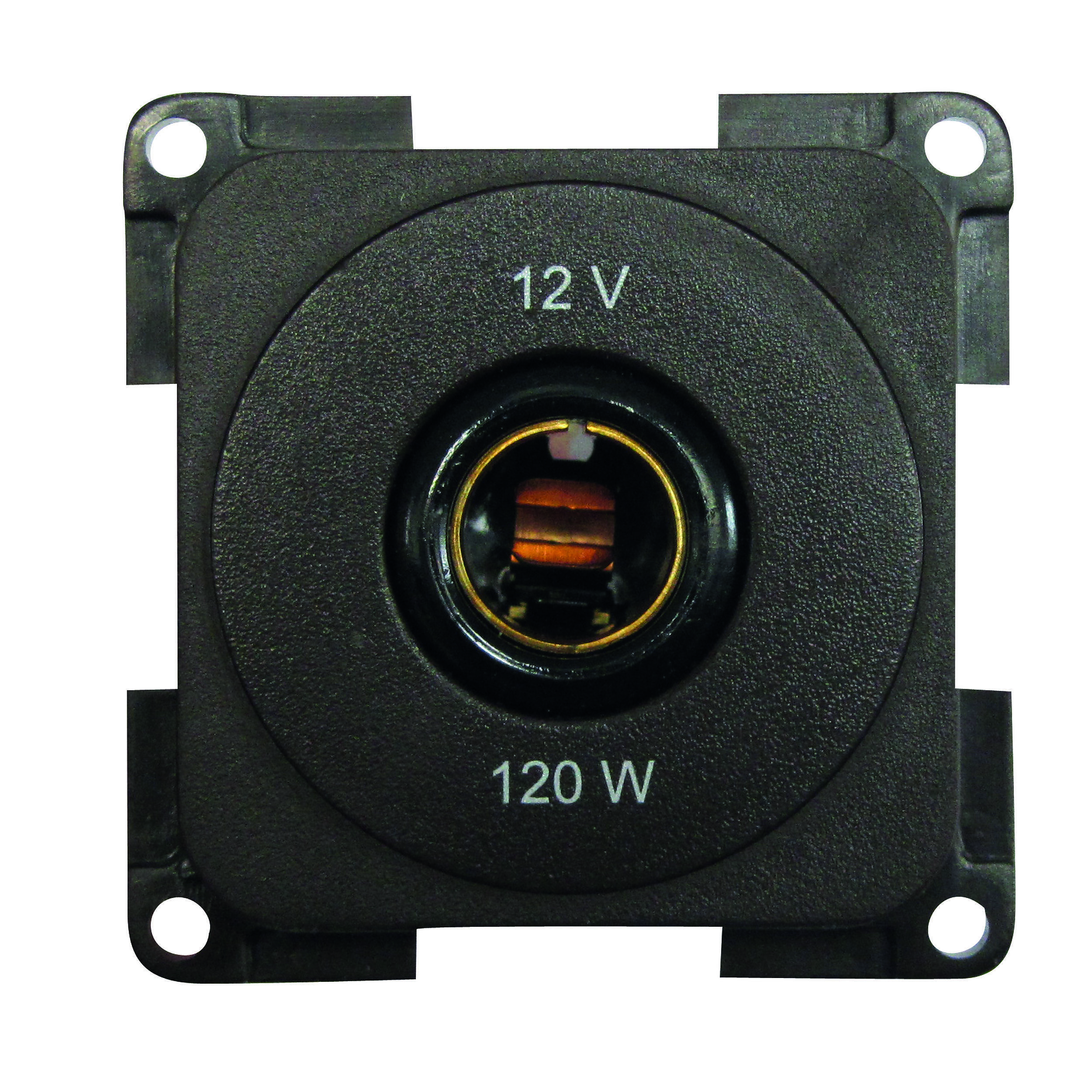 Prise 12 Volts diamètre 12 mm : marron