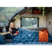 Couchage grand confort : Geo Navy 58 x 190 x 4 cm