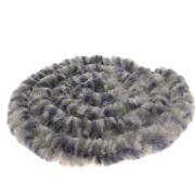 Rideaux de porte chenille : Tricolore Bleu / Gris / Blanc 56 x 185 cm