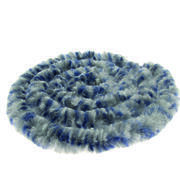 Rideaux de porte chenille : Tricolore Bleu / Gris / Blanc 56 x 185 cm