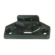 Gâches en plastique : entraxe 32 mm noire