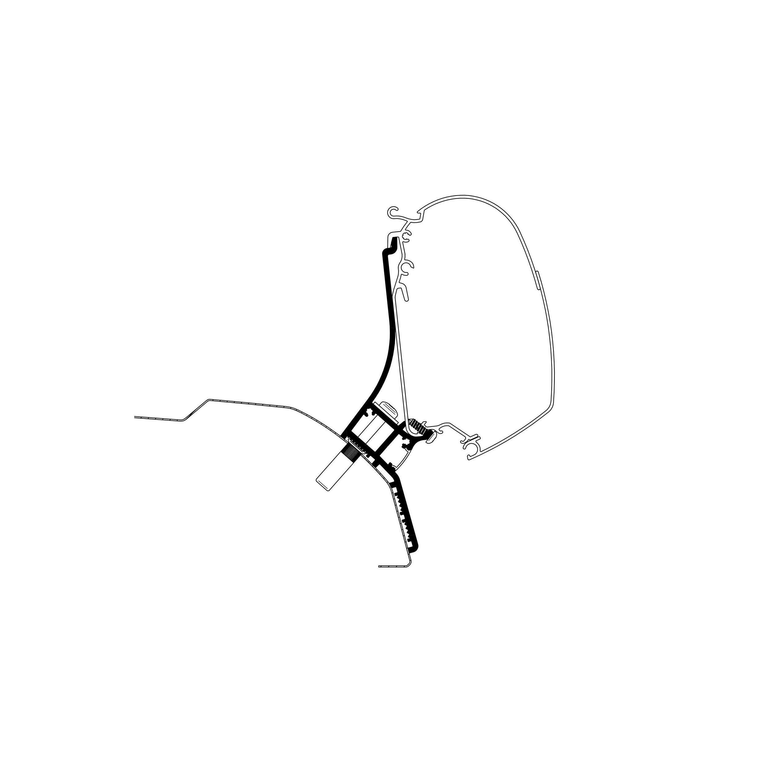 Adaptateur de stores Ducato H2 toit relevable