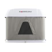 Tente de toit Maggiolina Grand Tour : Medium coloris gris clair coque blanche