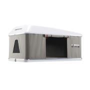 Tente de toit Maggiolina Grand Tour : Medium coloris gris clair coque blanche