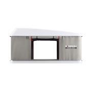 Tente de toit Maggiolina Grand Tour : Medium coloris gris clair coque blanche