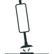 Mât aimanté + disque métalique pour antenne Wi-Fi longue portée.