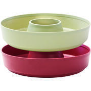 Moule en silicone pour four : Lot de 2. Beige et bordeaux