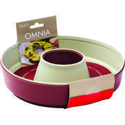 Moule en silicone pour four : Lot de 2. Beige et bordeaux