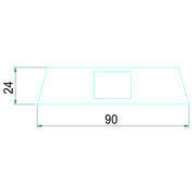 Spot en saillie orientable à Leds gris mat
