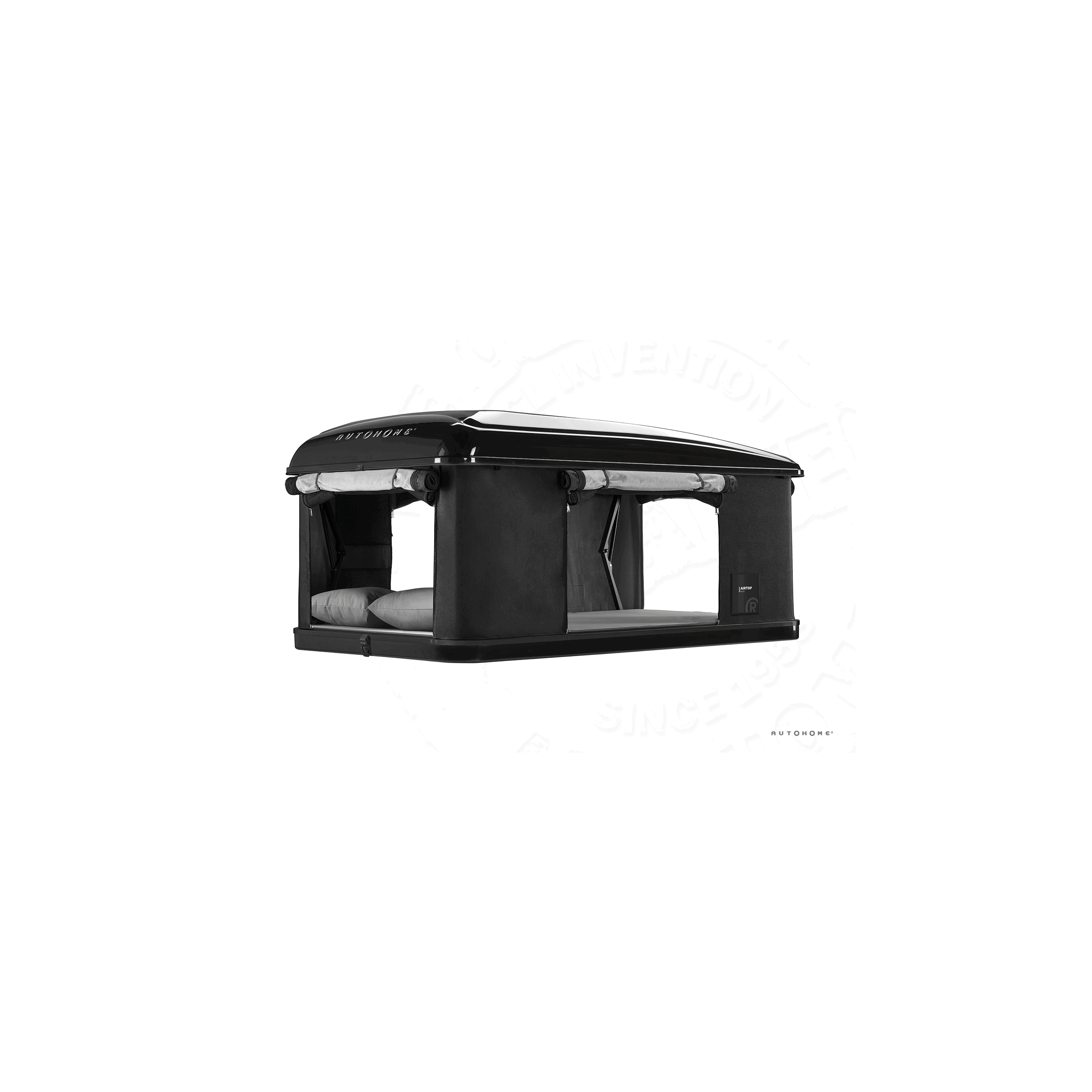 Tente de toit Airtop Plus : Large coloris carbone coque Blackstorm