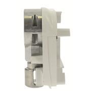 Flasque gauche : Embout d'extrémité gauche couleur blanche