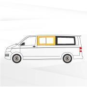 Baie Sunvan Volkswagen T5/T6 : Coulissante avant gauche (L1/L2)