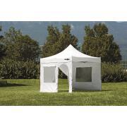 Paroi latérale tonnelle Zebo : 3 mètres porte + fenêtre