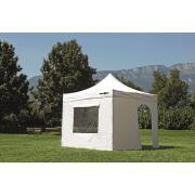 Paroi latérale tonnelle Zebo : 3 mètres porte + fenêtre