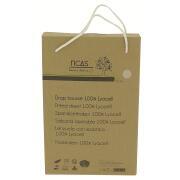 Drap housse en Lyocell : Beige 140 x 190 cm pour lit central