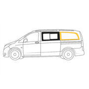 Baie Sunvan Mercedes Vito à partir de 2014 : Fixe arrière gauche (L3)