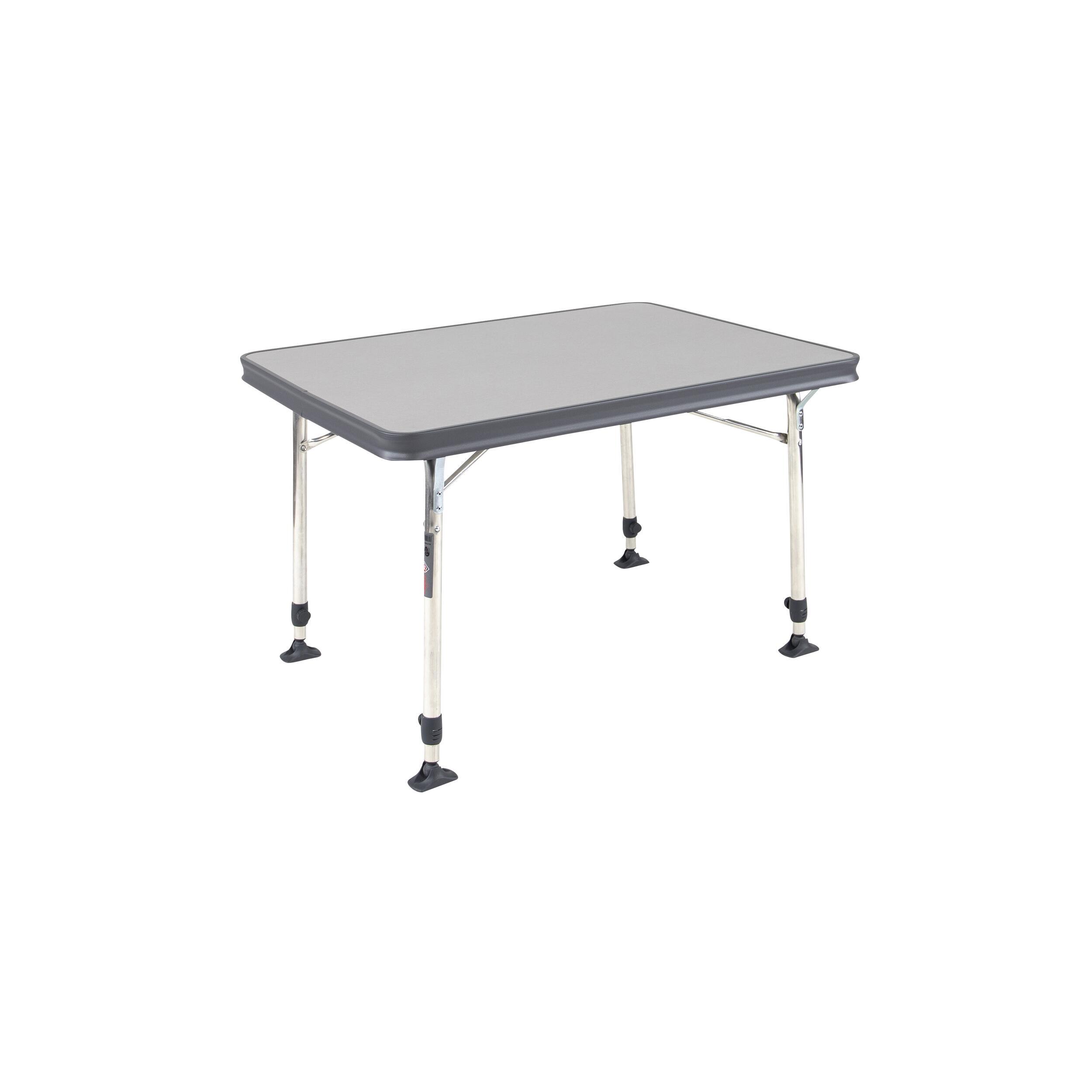 Table rectangulaire grise : AL-245 en aluminium 80 x 60 cm