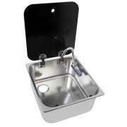 Evier en acier inoxydable avec couvercle