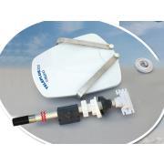 Teleplus antenne TV directionnelle Double polarité avec VHF, UHF V/O & amplificateur AT412 5G : Mât  165cm