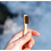 Brosse à dents de voyage en bambou