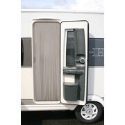Rideau de porte en similicuir : 60 x 200 cm Moka