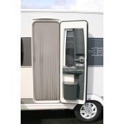 Rideau de porte en similicuir : 60 x 200 cm Moka