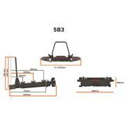 Plateforme coulissante SB3 pour coffre de transport BX1