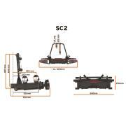 Porte-vélos plateforme coulissant SC2 2 vélos