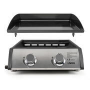 Plancha à gaz 2 brûleurs