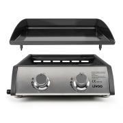 Plancha à gaz 2 brûleurs