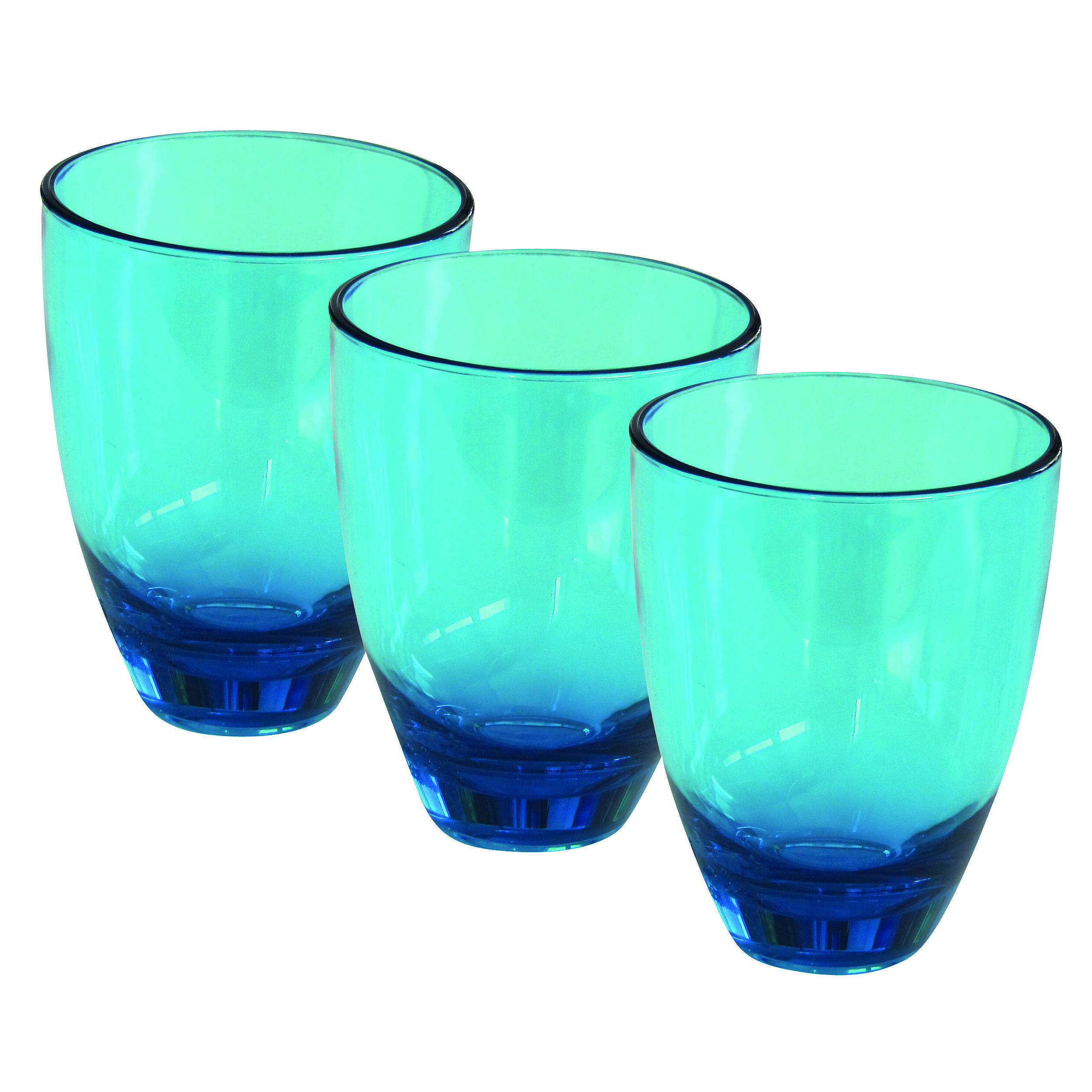 Pack 3 verres Massa : bleu 18 cl
