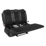 Banquette-lit coulissante ISOFIX revêtement noir/noir : 3 passagers - 118 cm - base haute