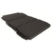 Banquette-lit coulissante ISOFIX revêtement noir/noir : 3 passagers -120 cm - base basse