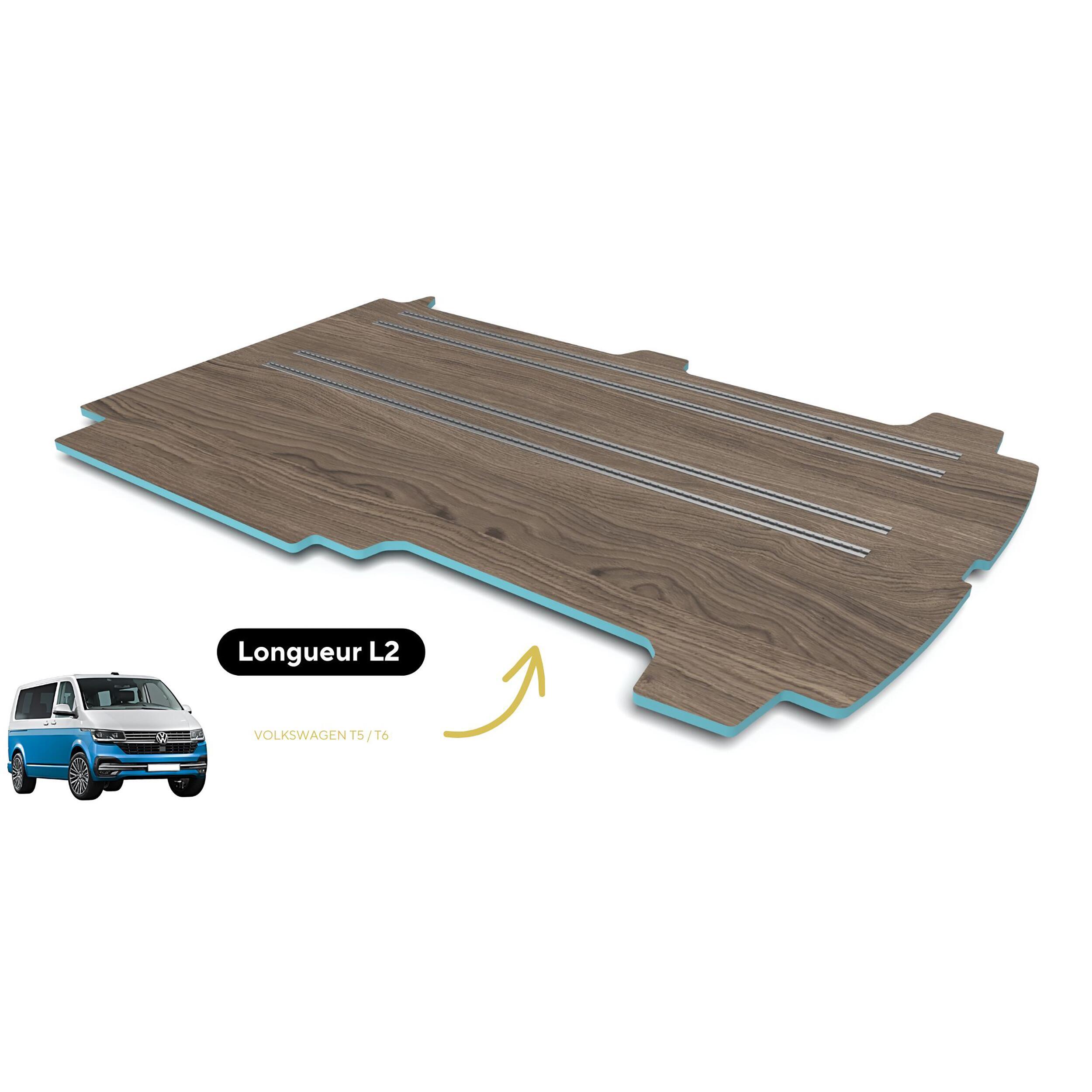 Plancher composite monobloc VW T5/T6 : L2 - 4 rails - Yellowstone