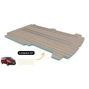 Plancher composite monobloc Renault Trafic3 : L2 - 4 rails - Weathered Teak & Ebony