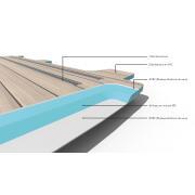 Plancher composite monobloc Renault Trafic3 : L1 - 4 rails - Weathered Teak & Ebony