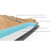 Plancher composite monobloc Ford Custom Transit 2024 - / VW T7 : L2 - 4 rails - Autumn Maple