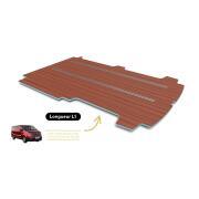 Plancher composite monobloc Renault Trafic3 : L1 - 2 rails - Teak & Ebony