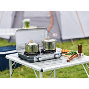Réchaud à gaz 2 feux Camping Kitchen Grill & Go R
