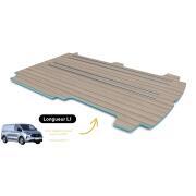 Plancher composite monobloc Ford Custom Transit 2024 - / VW T7 : L1 - 4 rails - Weathered Teak & Ebony