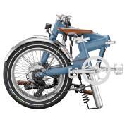 Vélo à assistance électrique pliant 20'' Afternoon Origins : Bleu Satin Edition Vintage