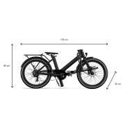 Vélo à assistance électrique pliant 24'' Evening Origins : Noir Onyx