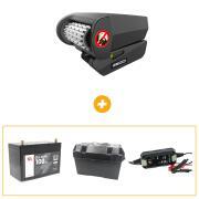 PACK déplace-caravane + batterie AGM : Déplace caravane - Bat. Aux - Bac à bat - chargeur