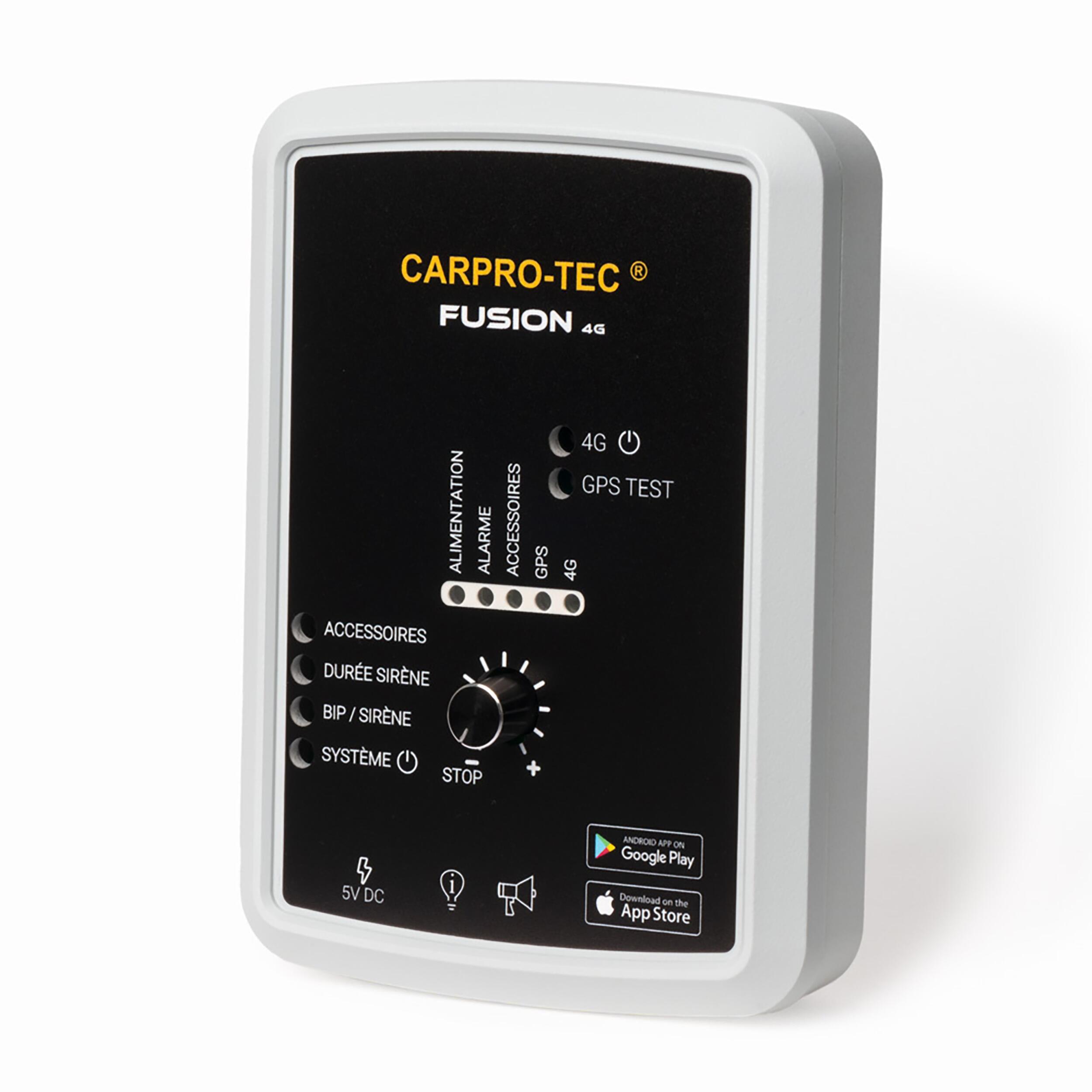 Alarme Infrason Fusion 4G Alarme pour camping-car & caravane avec géolocalisation GPS, carte SIM incluse