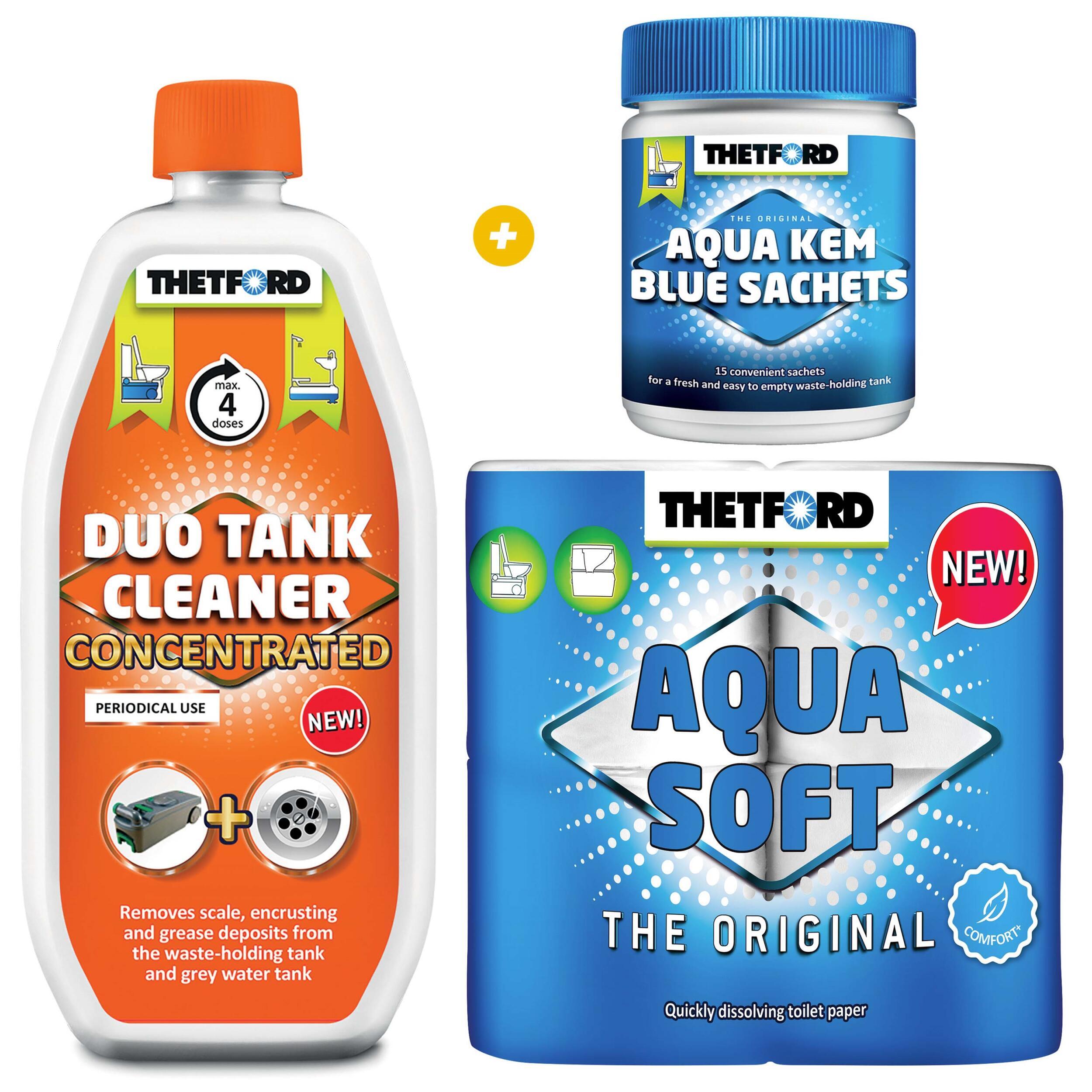 Pack Aqua Kem + Aqua soft + Duo tank