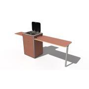 Table Blue mountain 100x45cm en bois brut