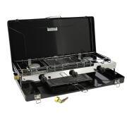 Réchaud à gaz 2 feux avec grill/toaster