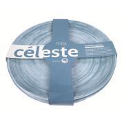 Pack 4 assiettes mélamine Céleste