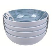 Pack 4 bols mélamine Céleste